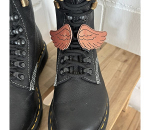 ADVENTSKALENDER 24. Dezember - Stickserie ITH - Engelsflügel LineArt Doodle Anhänger Stabdatei Appli